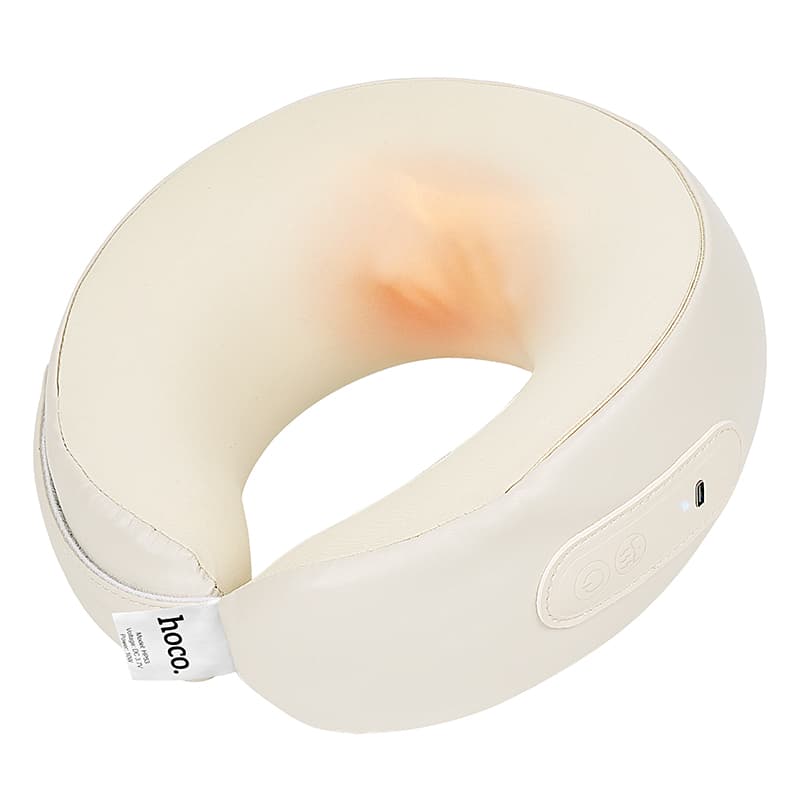 Масажер для шиї з підігрівом HOCO HP53 Neck massager 1200mAh Beige
