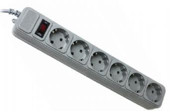 Мережевий фільтр подовжувач Power filtr 4.5м Gembird SPG6-G-15G 6 розеток Grey