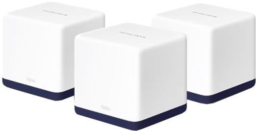 Домашня Mesh Wi-Fi система Mercusys H50G AC1900 Whole-Home Mesh Wi-Fi/3x1000Mbps LAN Port комплект 3шт White-Blue (Halo H50G(3-pack))