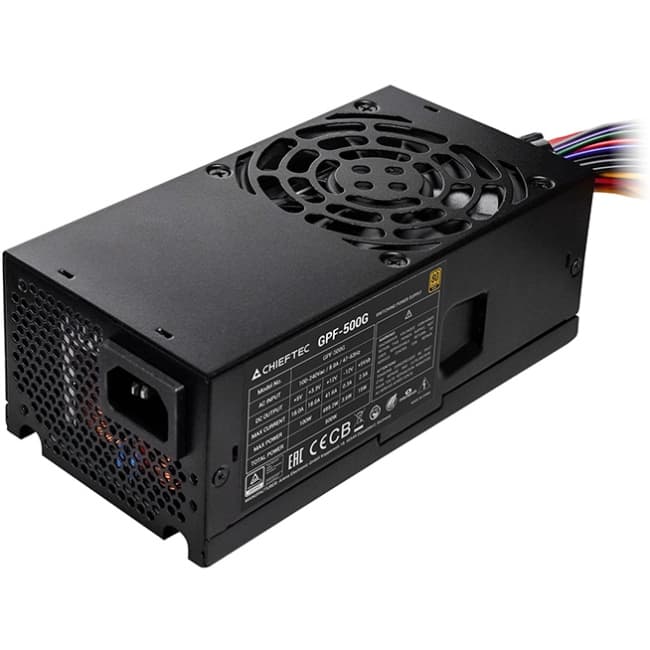 Блок питания для компьютера Chieftec SMART GPF-500G 500W 80mm fan 80Plus Gold TFX bulk Black (GPF-500G)