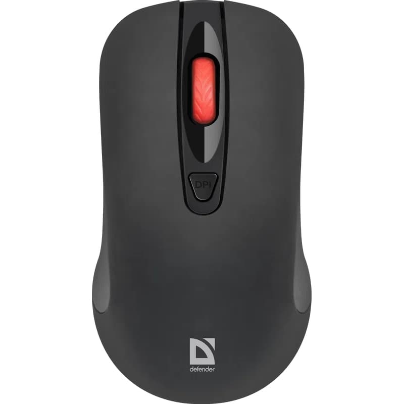 Бездротова безшумна мишка Defender Nexus MS-195 4кн 1600 dpi Black (52195)
