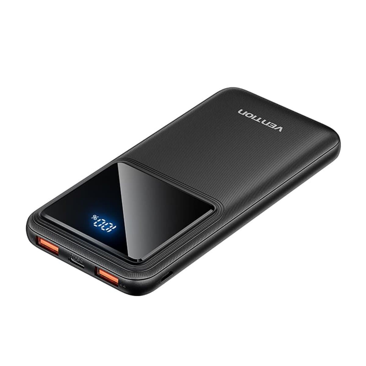 Powerbank павербанк УМБ Vention 10000mAh Power Bank Micro-USB+Type-C+2xUSB 22.5W LED Display Type Black (FHKB0)