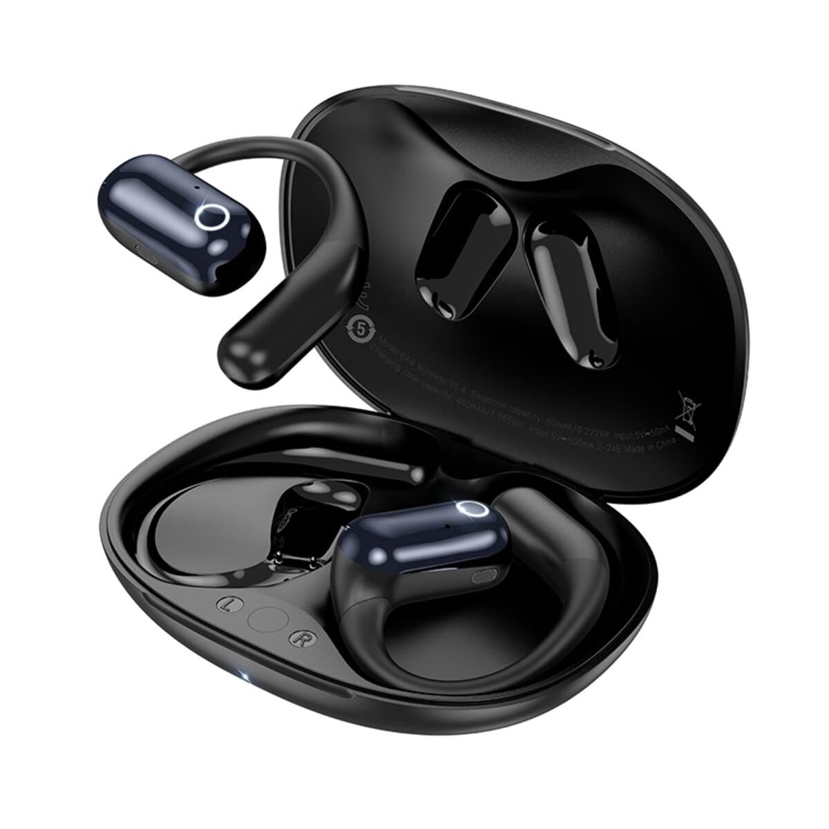 Бездротові навушники HOCO EA6 Melody open true wireless BT5.4 headset 450 mAh Black