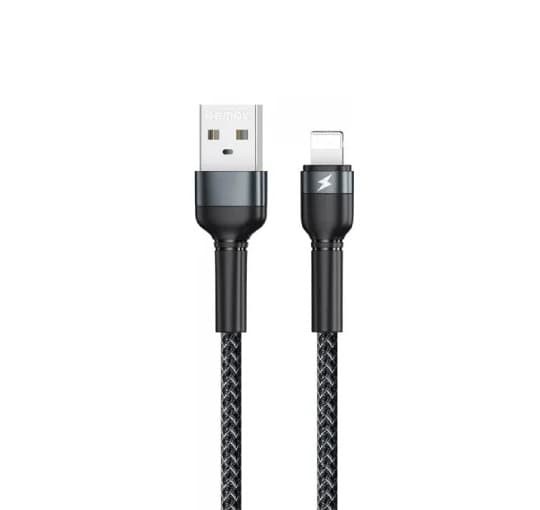 Кабель REMAX Jany Series RC-124m/i/a Aluminum Alloy Braided 2.4A 1m data cable USB to Lightning