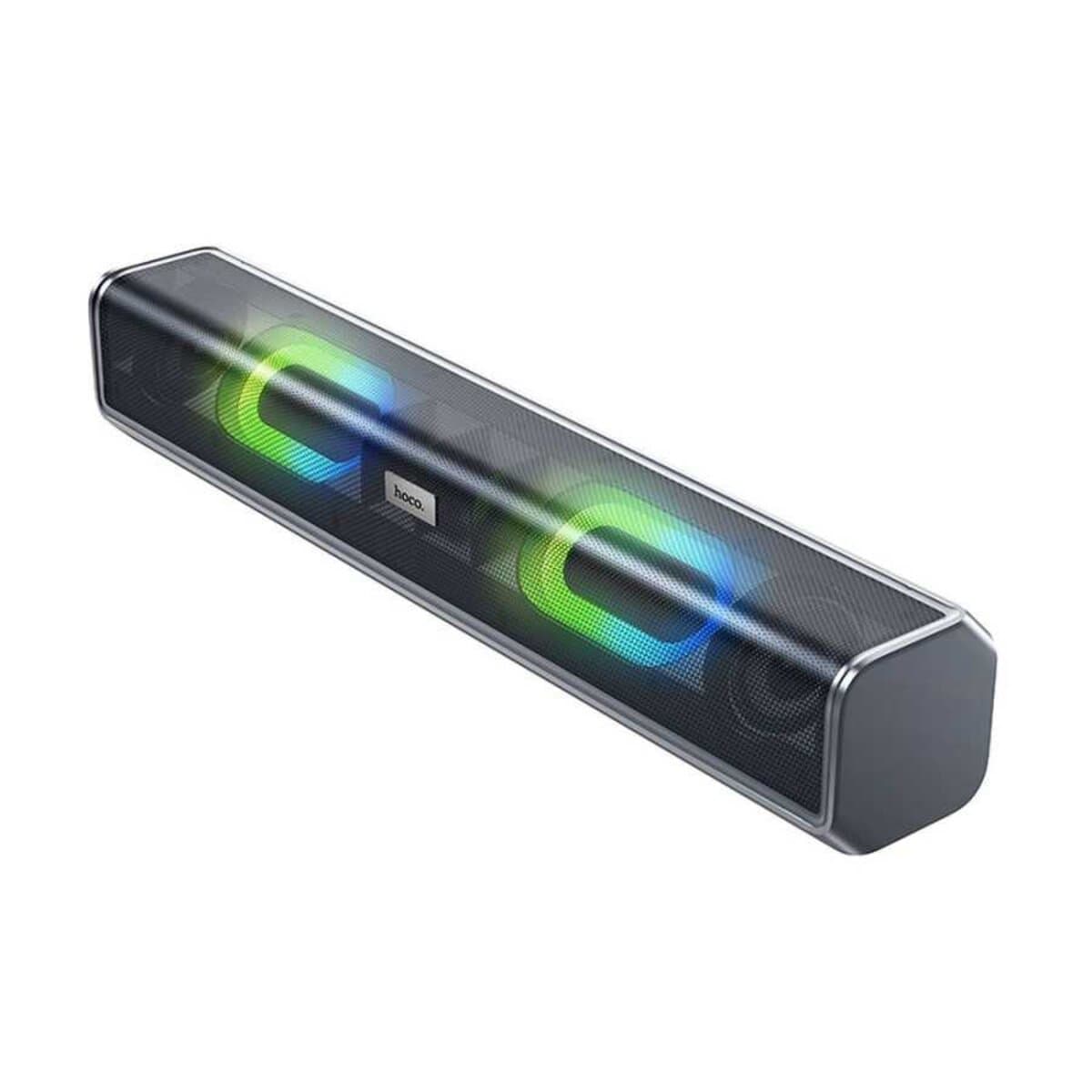 Бездротова портативна колонка HOCO BS49 Dazzling sound desktop wireless speaker BT5.1 1200mAh Metal Gray