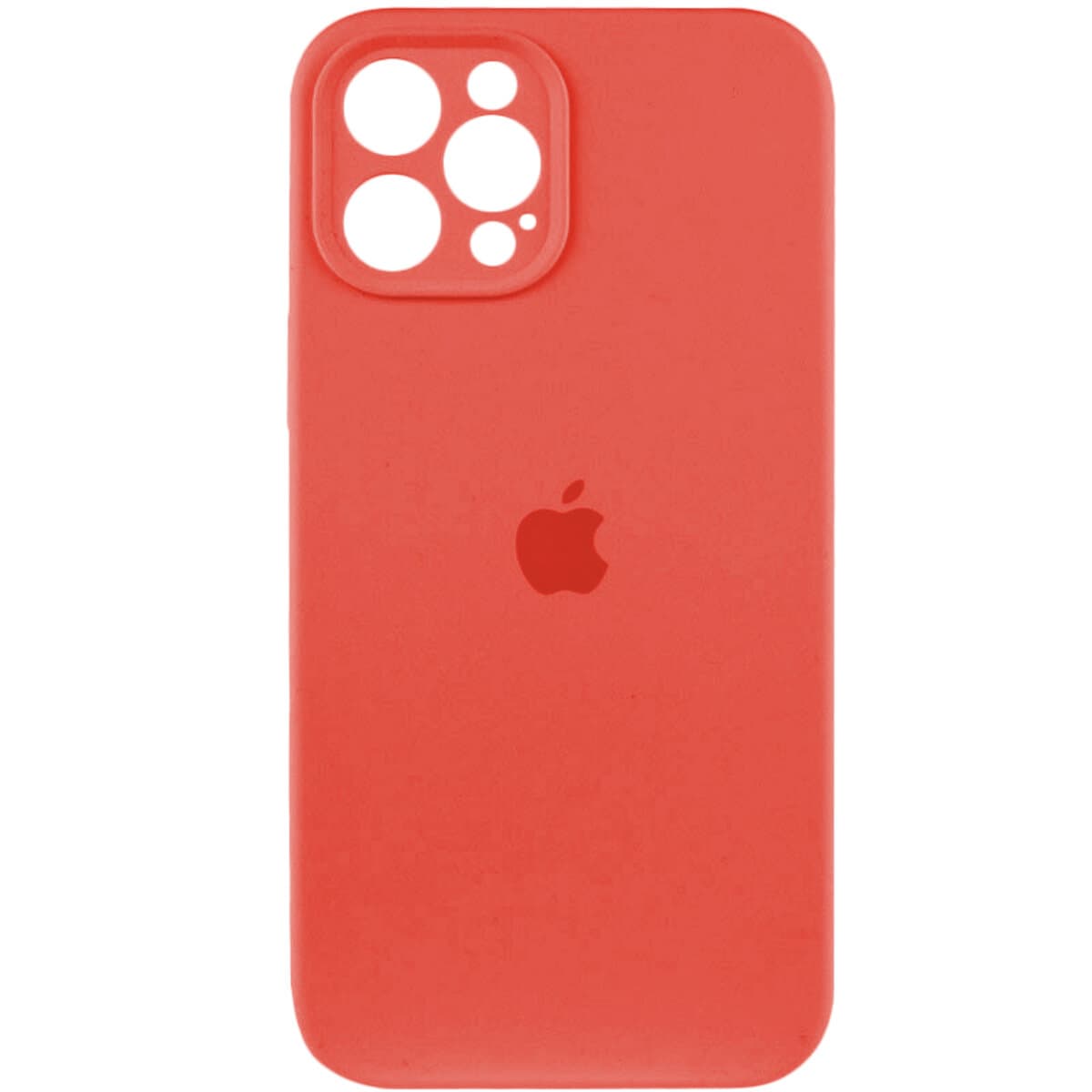Захисний чохол-накладка Silicone Full Case AA Camera Protect для iPhone 12 Pro Peach (FullAAi12P-18)