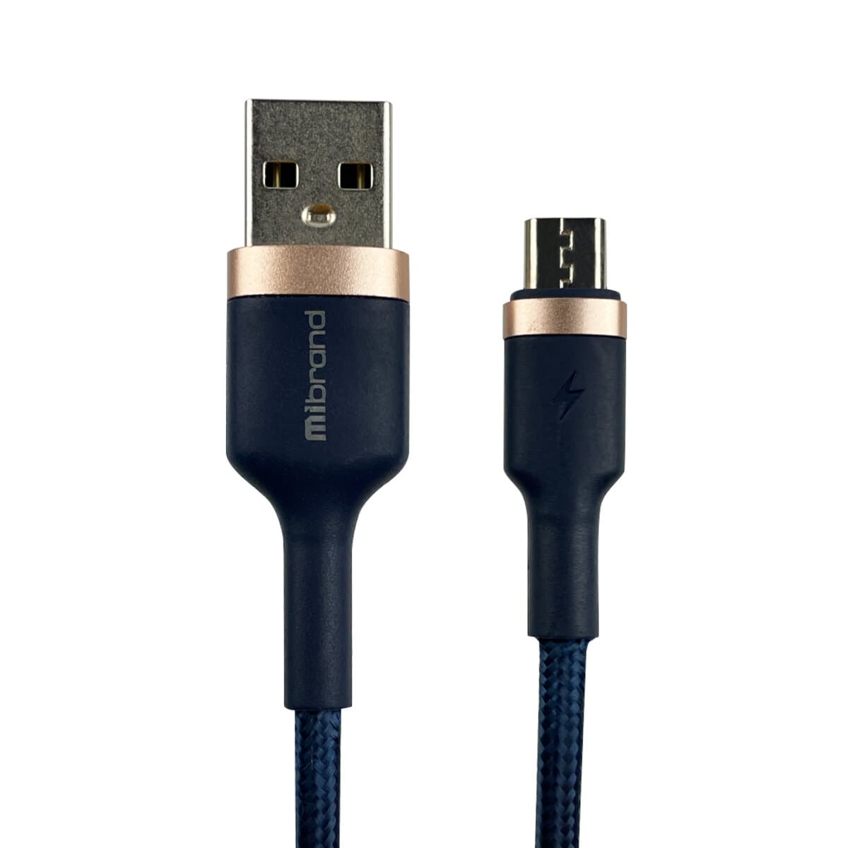 Кабель Mibrand MI-71 Metal Braided Cable USB to Micro-USB 2.4A 1m Navy Blue (MIDC/71MNB)