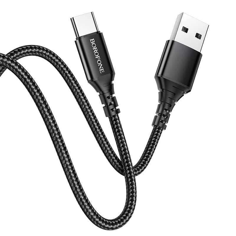 Кабель BOROFONE BX54 Ultra bright USB to Type-C 1m 2.4A Black