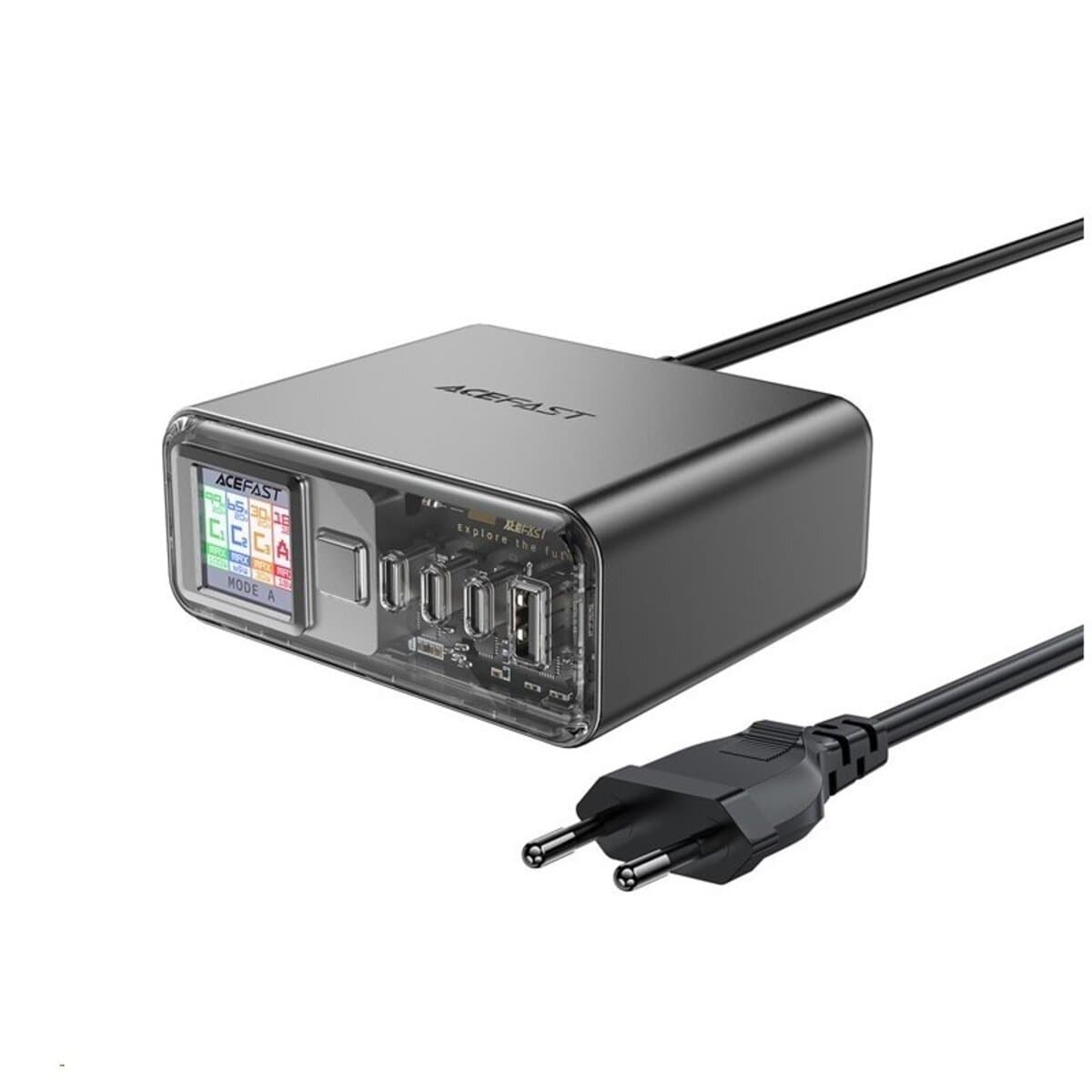 Зарядное устройство ACEFAST Z4 PD218W GaN 3xType-C+USB Desktop Charging Adapter Space Gray (AFZ4G)
