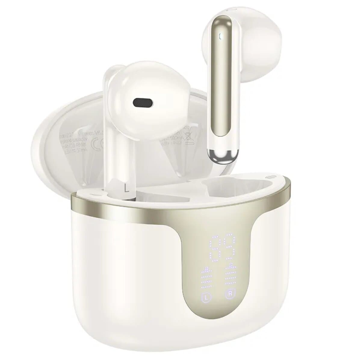 Бездротові навушники HOCO EQ7 Snowflake true wireless BT5.3 headset 300mAh White