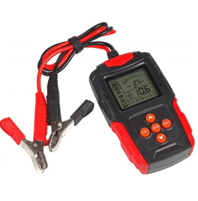 Тестер акумуляторів Maxxter MX-TST-1224 12-24V 10A Black-Red (MX-TST-1224)