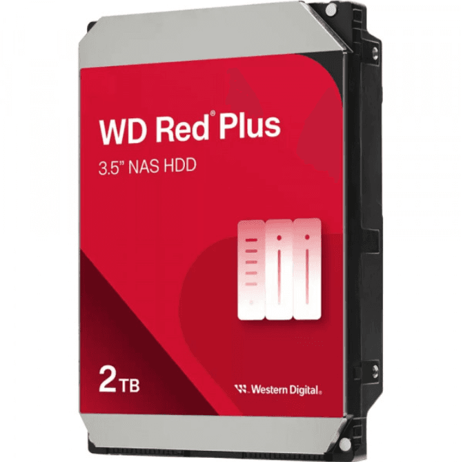 Жорсткий диск HDD WD RED Plus 2TB 5400rpm 64M SATAIII (WD20EFPX)