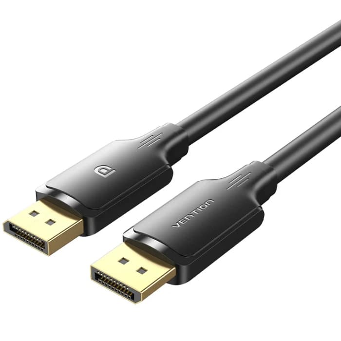 Кабель Vention DisplayPort M - M 3м V1.2 4K 60 Гц 3D Dolby 7.1 Black (HAKBI)