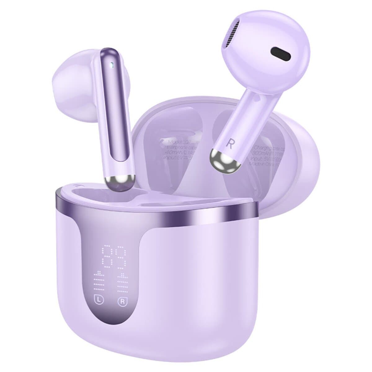 Бездротові навушники HOCO EQ7 Snowflake true wireless BT5.3 headset 300 mAh Purple