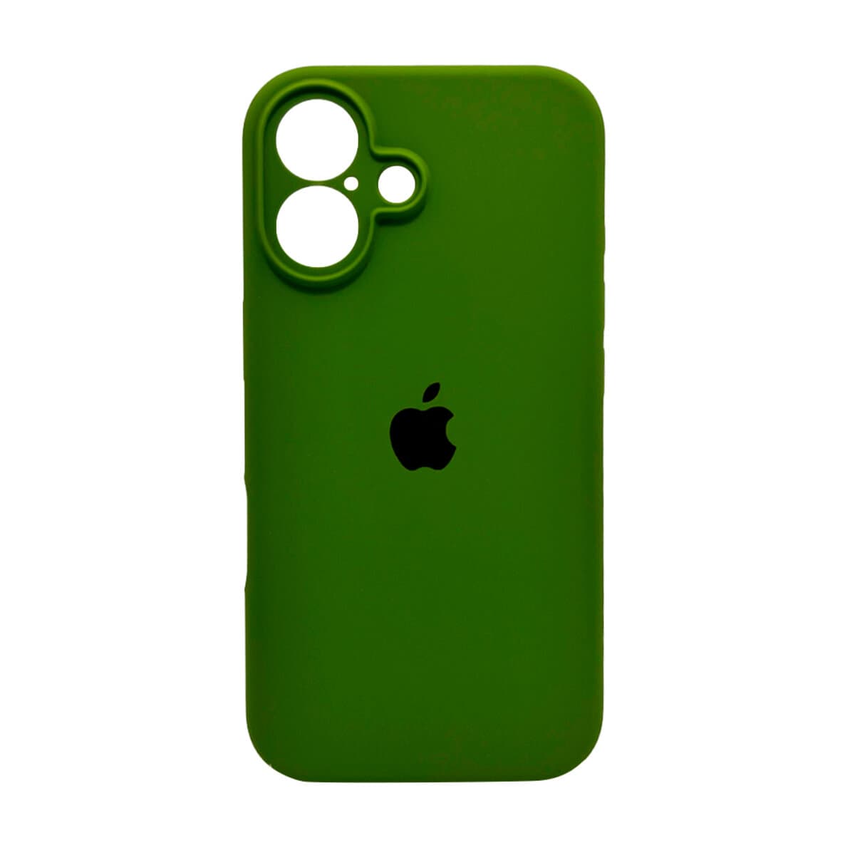 Защитный чехол-накладка Silicone Full Case AA Camera Protect для Apple iPhone 16 Army Green (FullAAi16-29)