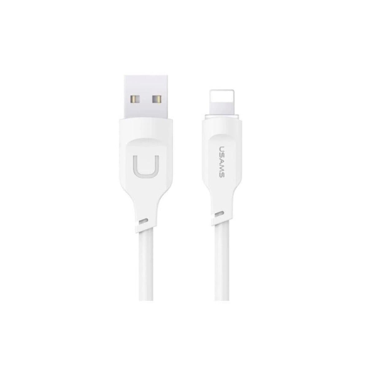 Кабель Usams US-SJ618 2.4A USB to Lightning Charging Data Cable Moe Series 1m 2.4A White (SJ618USB02)