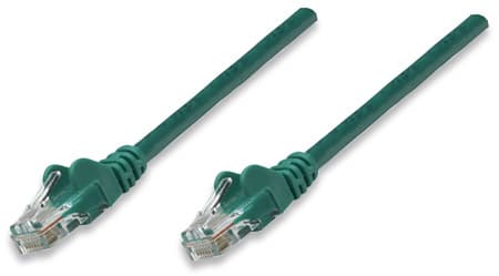 Патчкорд Intellinet 319782 UTP Cat.5e 3м Біметал ССА Green