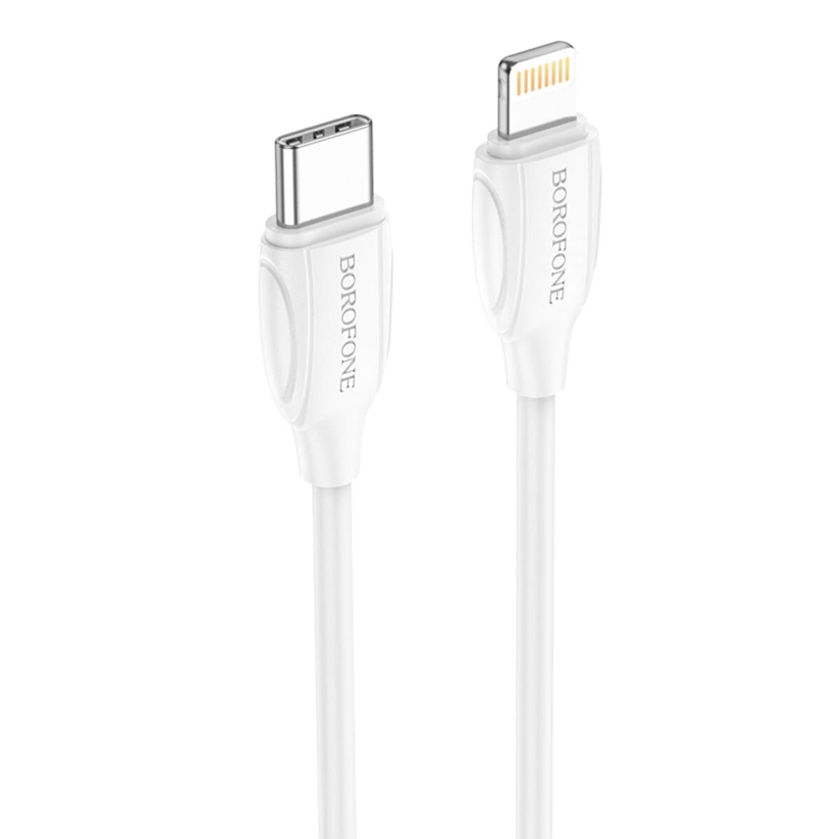 Кабель BOROFONE BX19 Type-C to Lightning 3A 20W 1m PVC connectors White (BX19LPDW)