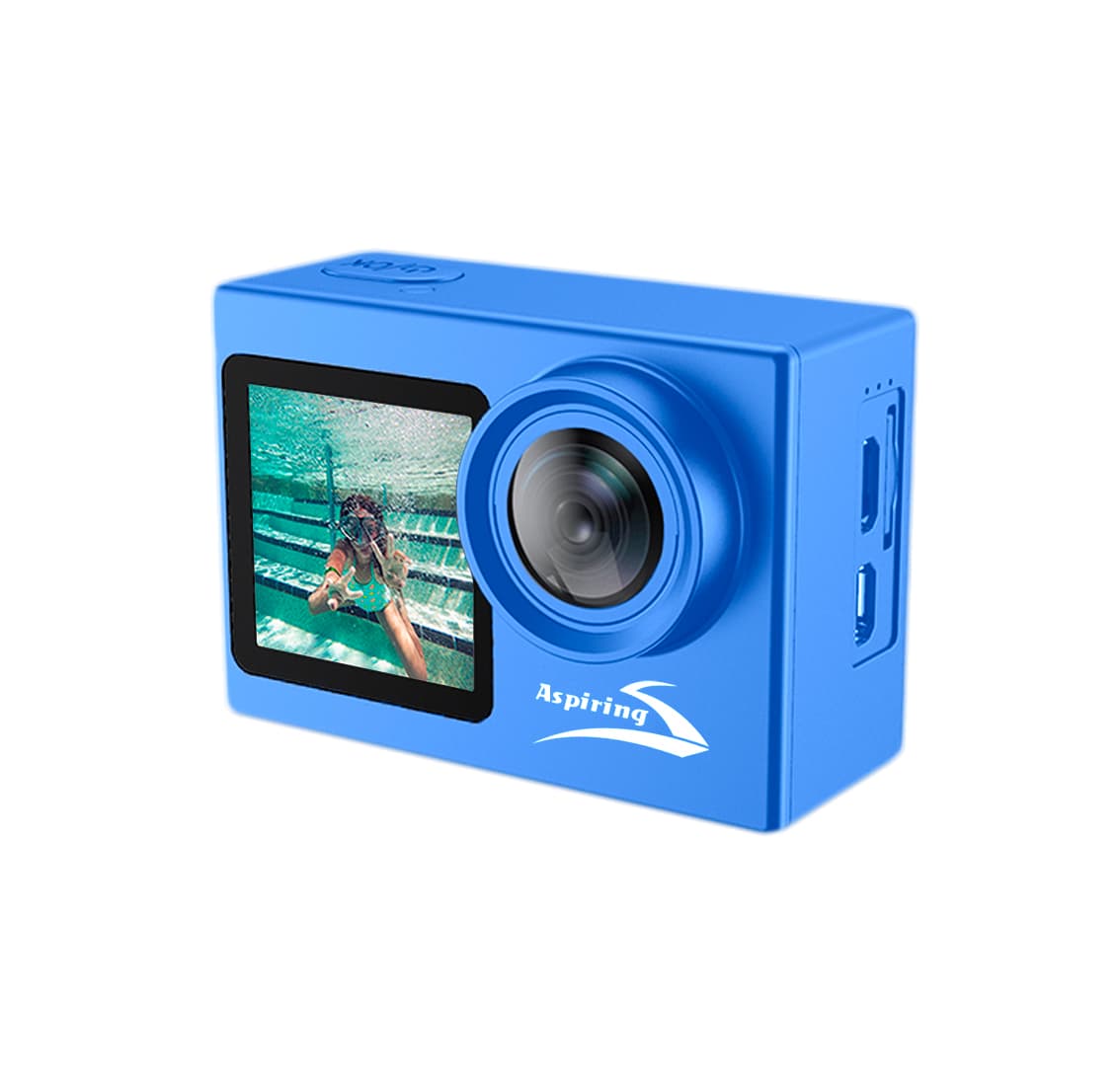Екшн-камера Aspiring Repeat 3 ULTRA HD 4K 60 fps DUAL SCRE EN Blue (REF210101)