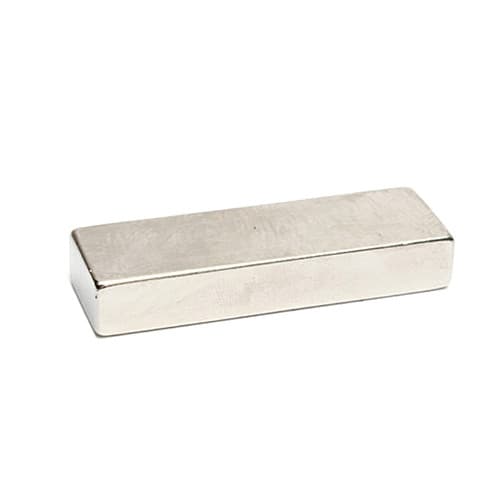 Сильний прямокутний неодимовий магніт 60x20x10мм N35 Silver (312695)