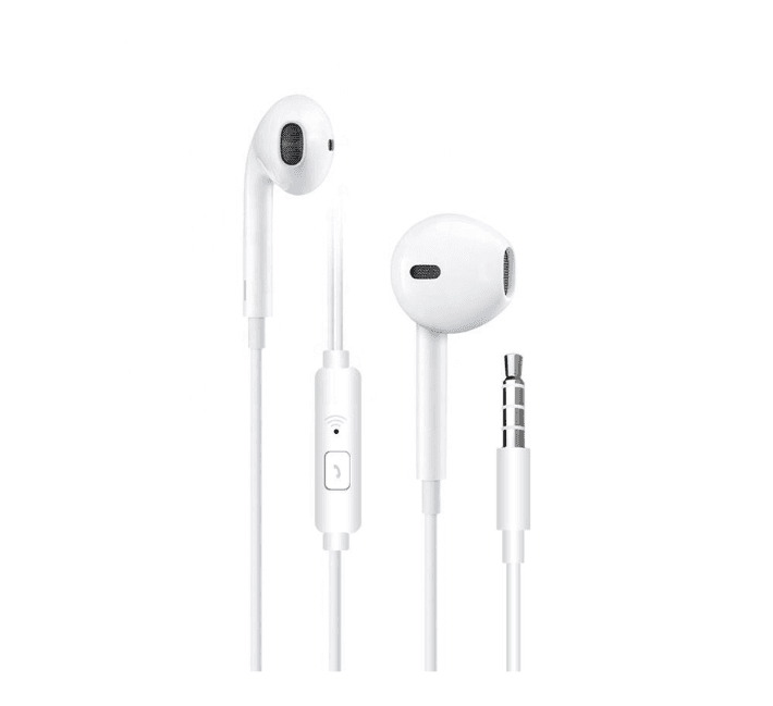 Проводные наушники с микрофоном WUW R170 3.5mm 1m White (R170)