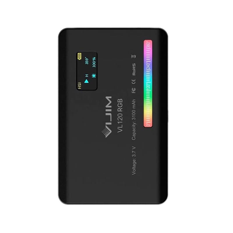 Бездротове постійне світло відеосвітло Ulanzi Vijim VL120RGB light 5W 1/4 3100mAh Black (2346)