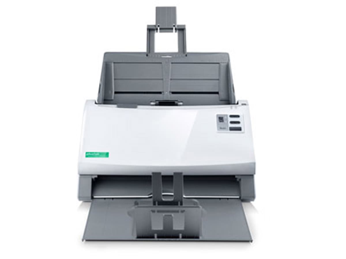 Сканер A4 Plustek SmartOffice PS3140U 600dpi 48bit LED ADF 40 стор/хв протяжний потоковий White-Grey (0297TS)