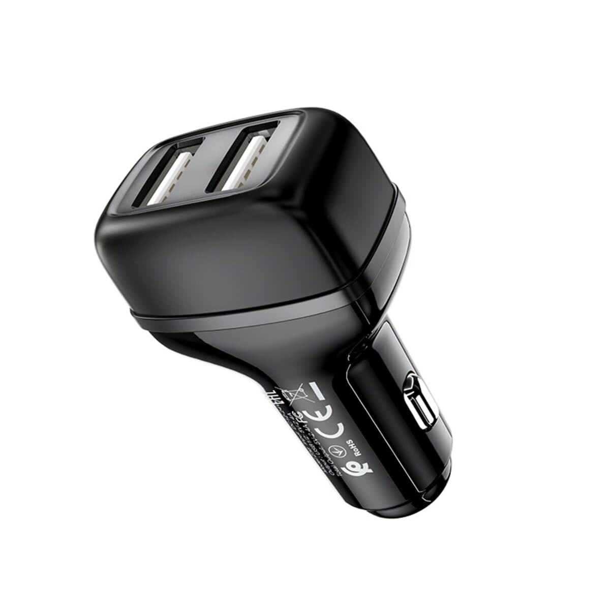 Автомобильное зарядное устройство HOCO Z36 2xUSB Leader dual port car charger 2.4A Black