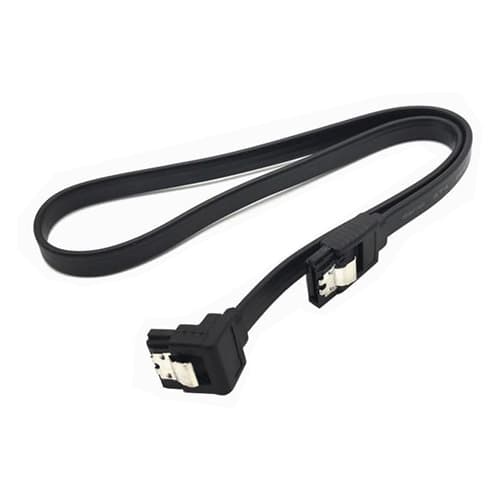 Угловой кабель шлейф SATA to SATA для DVD HDD SSD до 6Гбит/с 40см Black (535147)