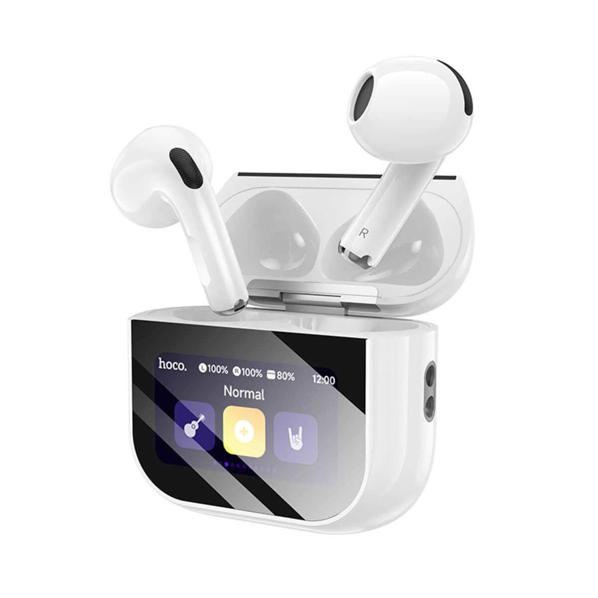 Бездротові навушники HOCO EW82 Sparkle true wireless touch screen BT5.4 headset 300mAh White