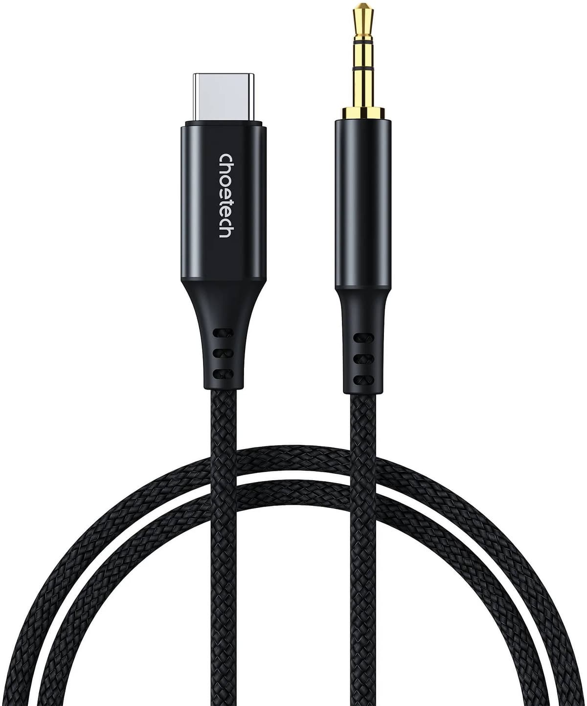 Кабель Choetech AUX006 AUX Type-C-TRS Audio 3.5мм MM DAC Chip 96кГЦ 1м Black