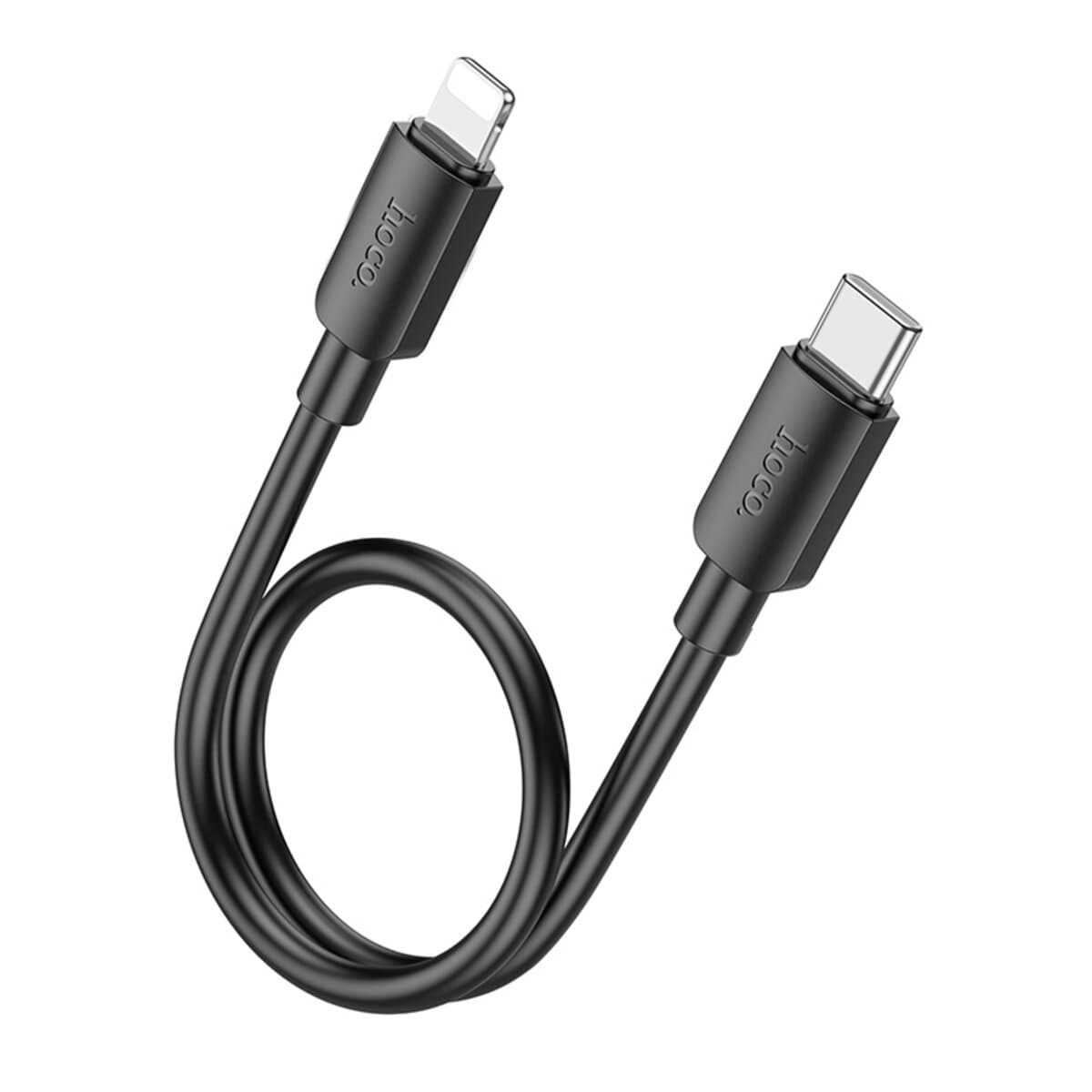 Кабель HOCO X96 Hyper PD charging data cable Type-C to Lightning 0.25m 2.4A 20W Black