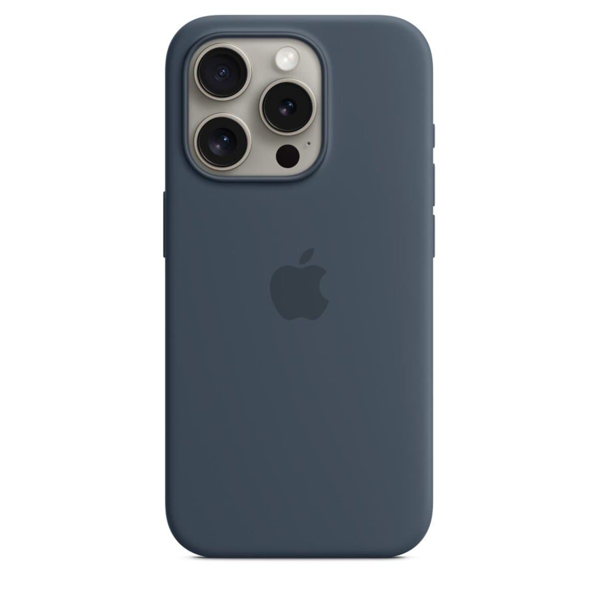 Защитный чехол-накладка Silicone Full Case AAA MagSafe IC для iPhone 15 Pro Max Storm Blue (Orig15PMDeepBlue)