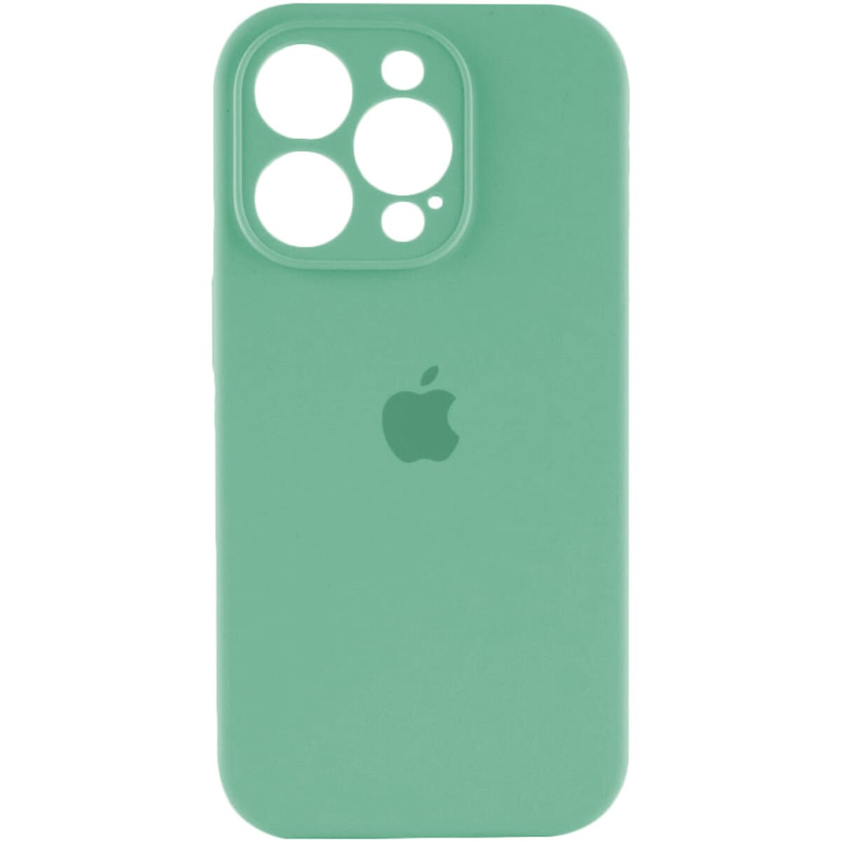 Защитный чехол-накладка Silicone Full Case AA Camera Protect для Apple iPhone 15 Pro Spearmint (FullAAi15P-30)
