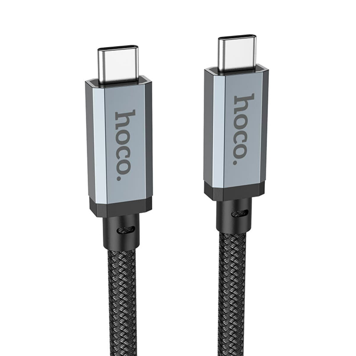 Кабель HOCO US05 USB4 100W Type-C to Type-C HD high speed data cable 1m Black
