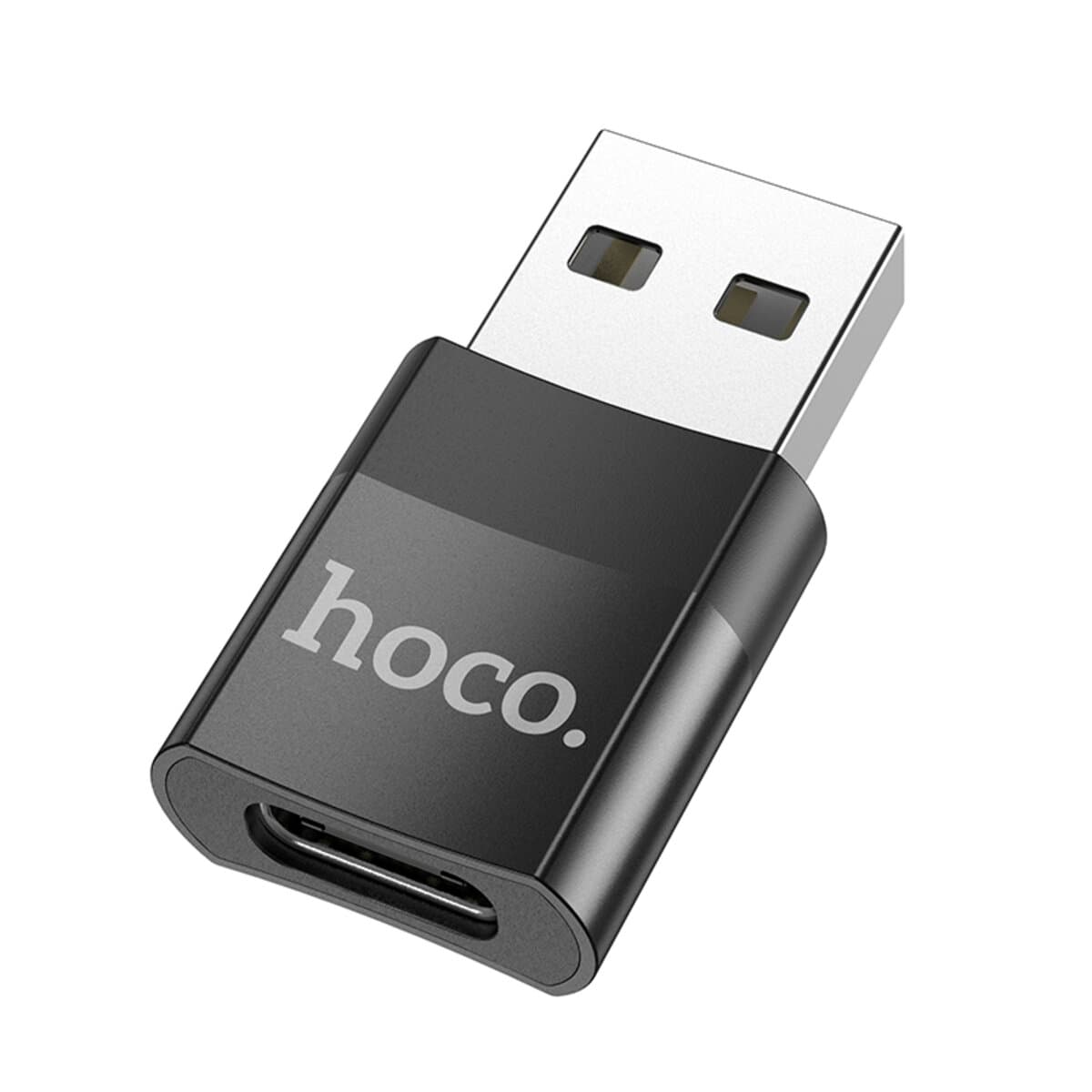 Перехідник адаптер HOCO UA17 USB Male to Type-C female USB2.0 adapter Black