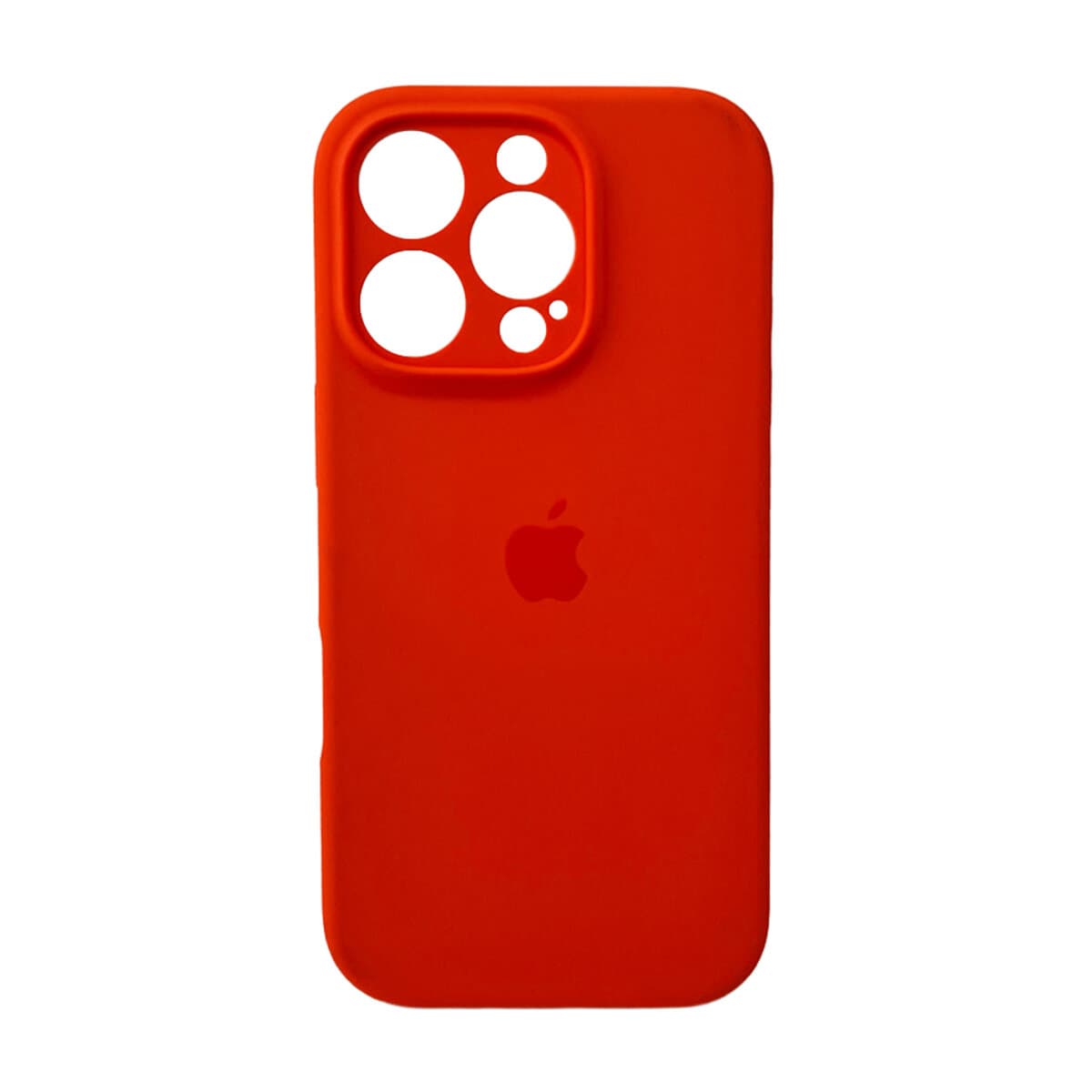 Защитный чехол-накладка Silicone Full Case AA Camera Protect для Apple iPhone 16 Pro Apricot (FullAAi16P-2)