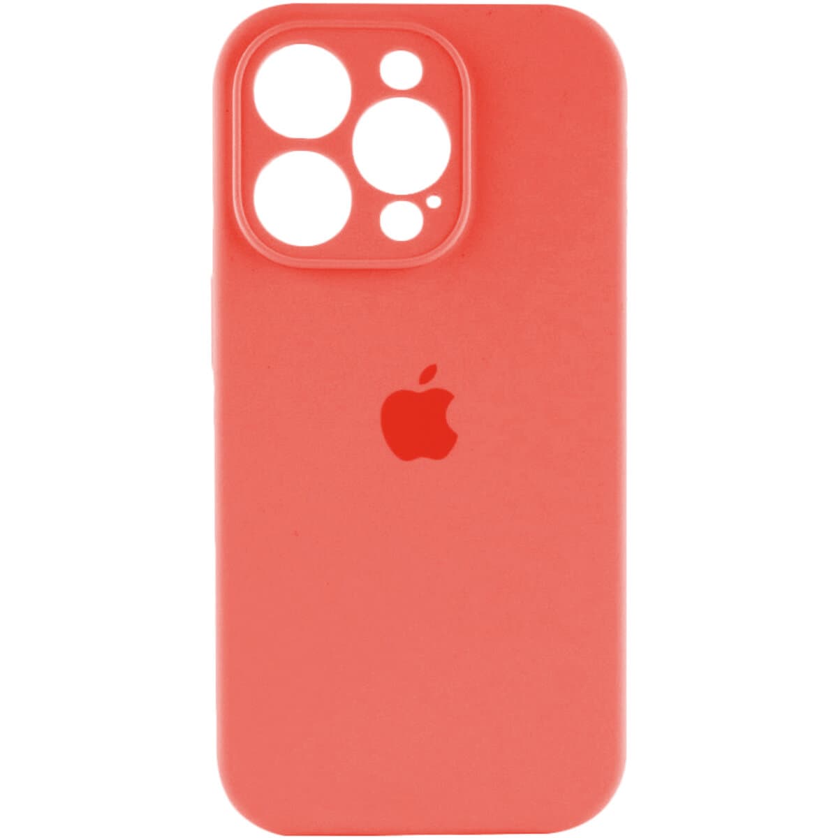Защитный чехол-накладка Silicone Full Case AA Camera Protect для Apple iPhone 14 Pro Peach (FullAAi14P-18)