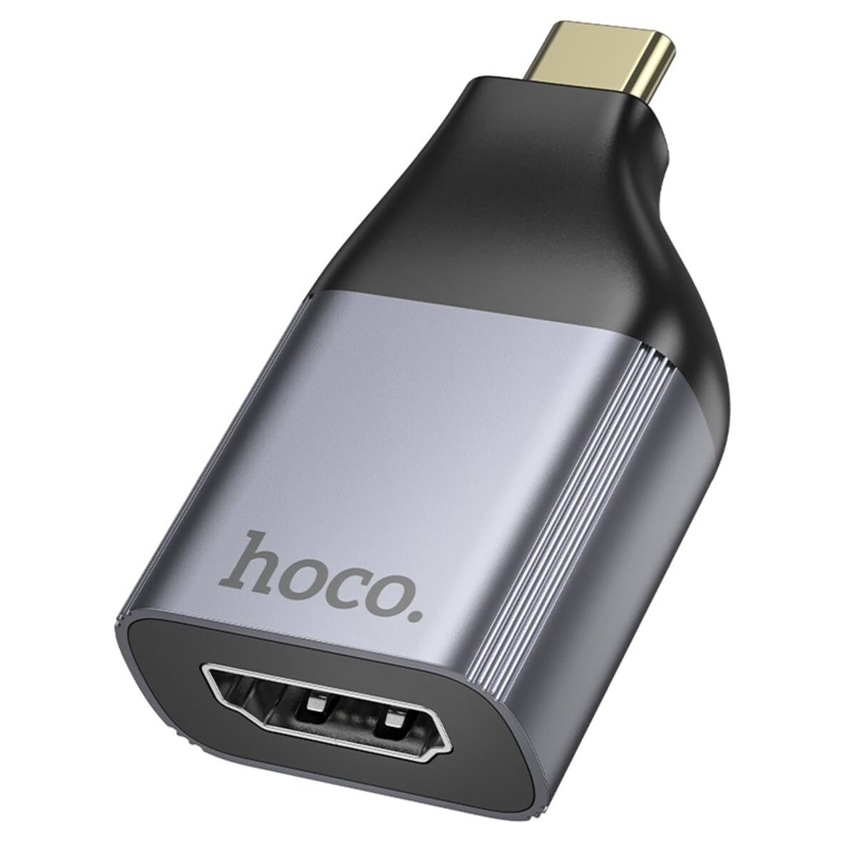 Перехідник HOCO UA33 Type-C to HDMI Adapter Metal Grey