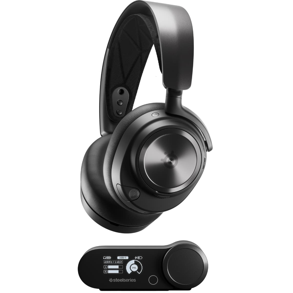 Бездротові ігрові навушники із мікрофоном SteelSeries Arctis Nova Pro Wireless Black (61520)