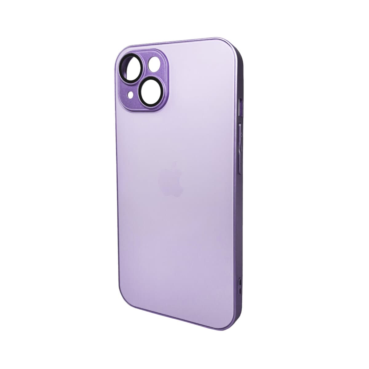 Защитный чехол-накладка AG Glass Matt Frame для Apple iPhone 15 Light Purple (AGMattFrameiP15LPurple)
