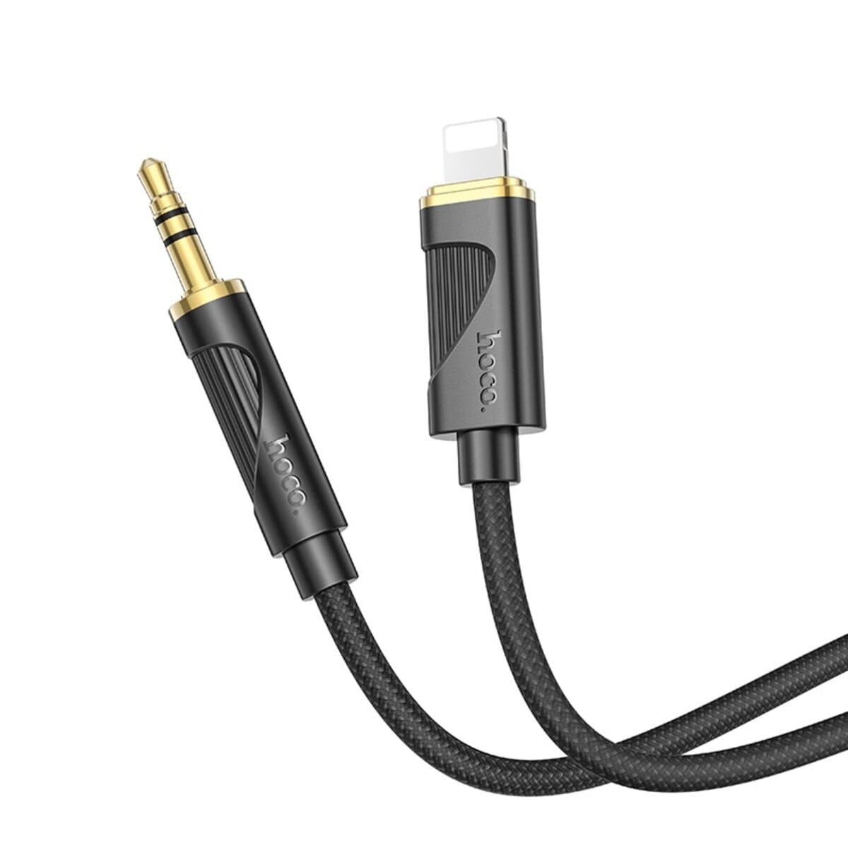 Аудиокабель HOCO UPA30 Friend digital audio conversion cable 3.5mm to Lightning Black