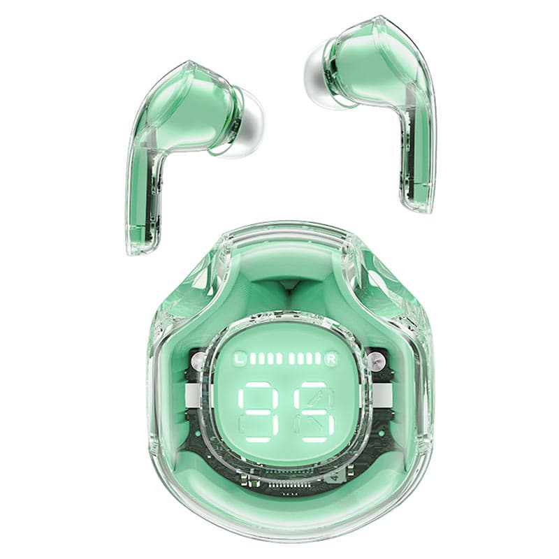Бездротові навушники ACEFAST T8 Crystal TWS BT5.3 500mAh Mint Green