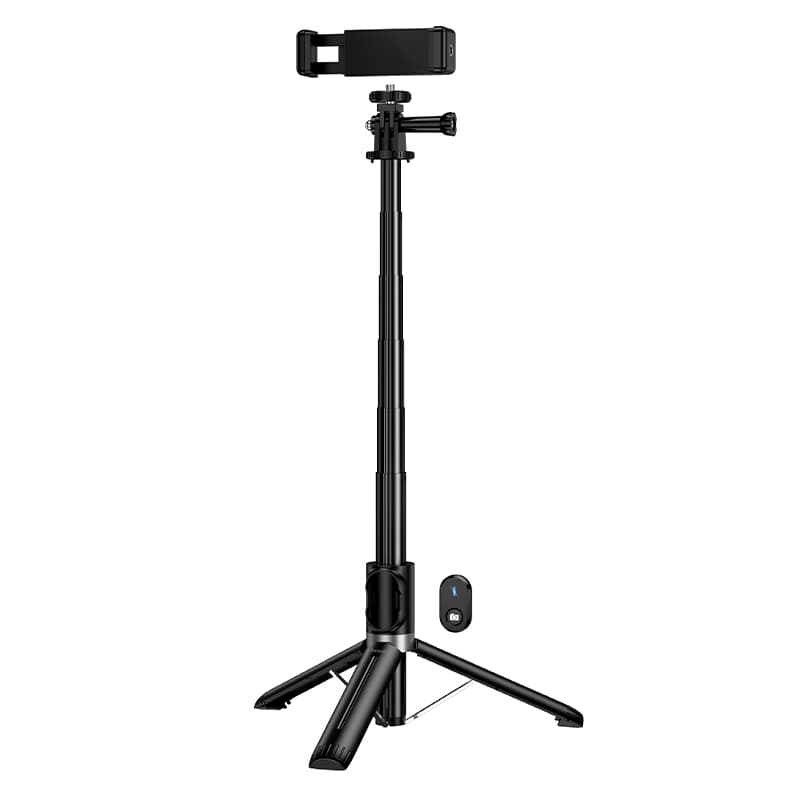Штатив трипод HOCO K101 Prestigio multifunctional tripod 95см Bluetooth Black