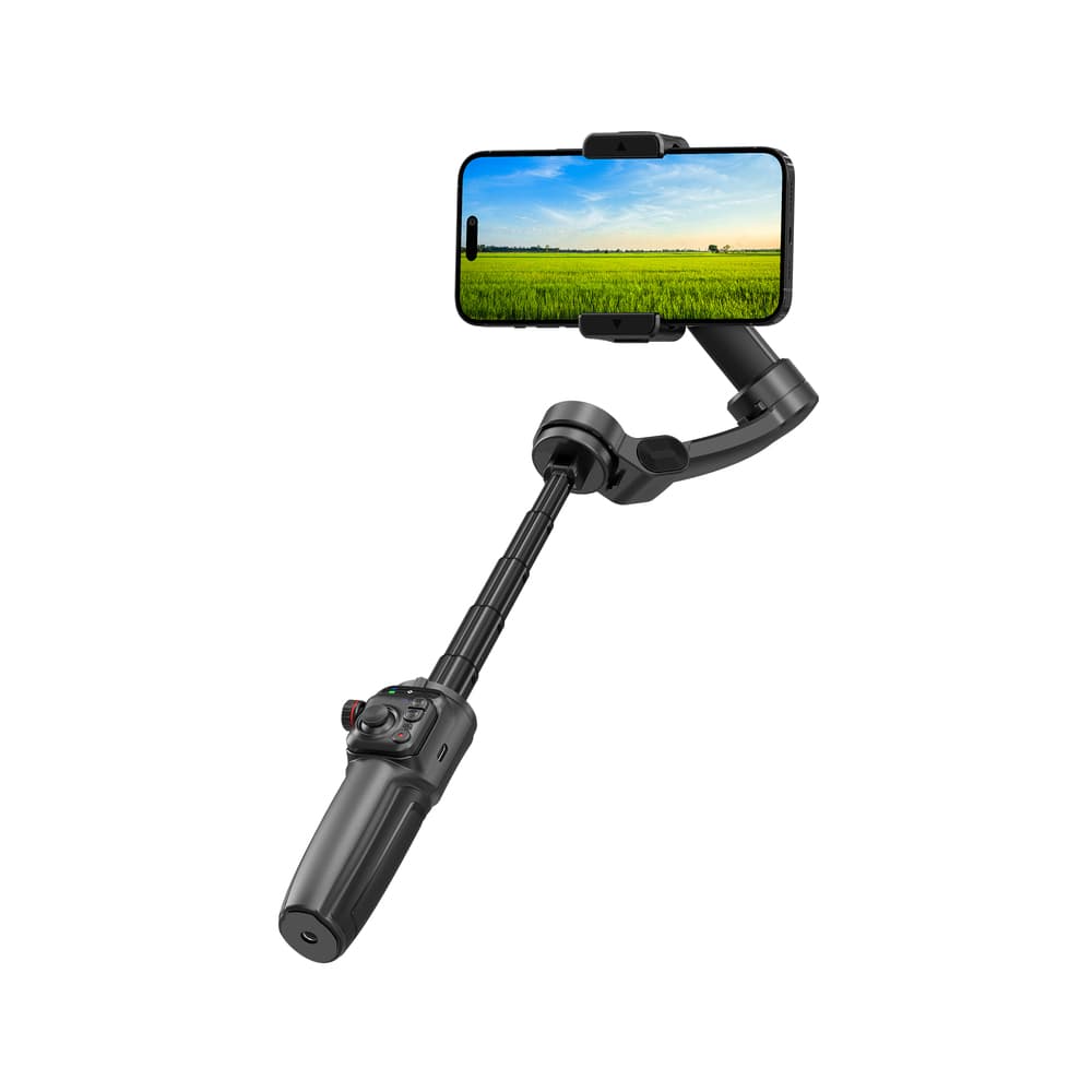 Тривісний стабілізатор стедикам з відстеженням обличчя WIWU AI Smart Checking Gimbal PRO Wi-SE016 Black