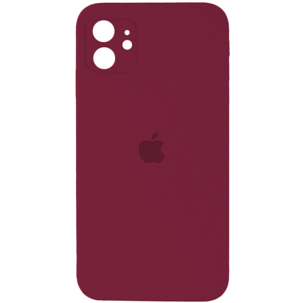 Защитный чехол-накладка Silicone Full Case AA Camera Protect для Apple iPhone 12 Plum (FullAAi12-47)