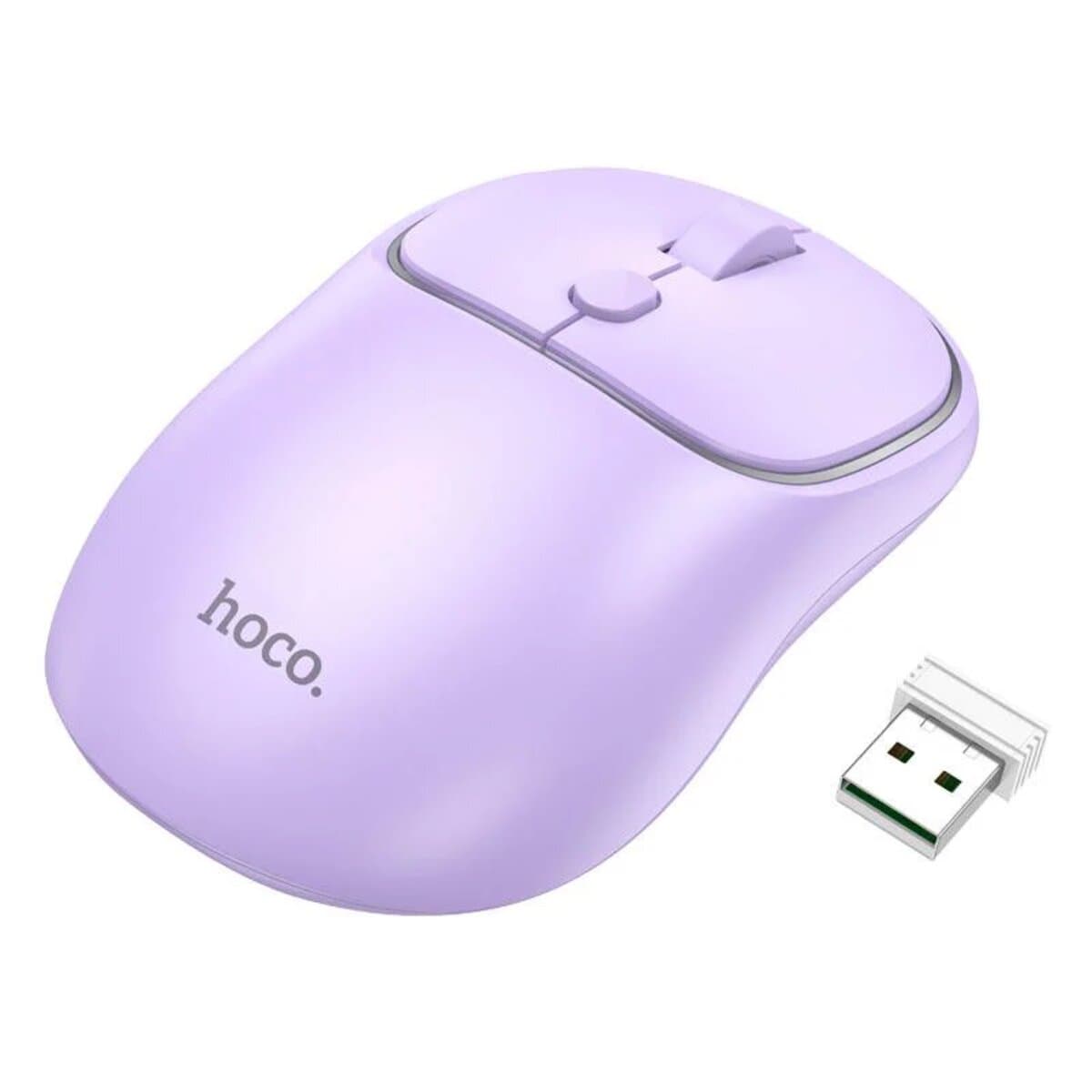Беспроводная мышка Hoco GM25 Royal dual-mode business wireless mouse 1600dpi Romantic Purple