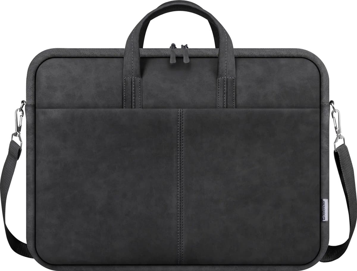 Сумка для ноутбука Defender 15.6'' PU кожа Black (26091)