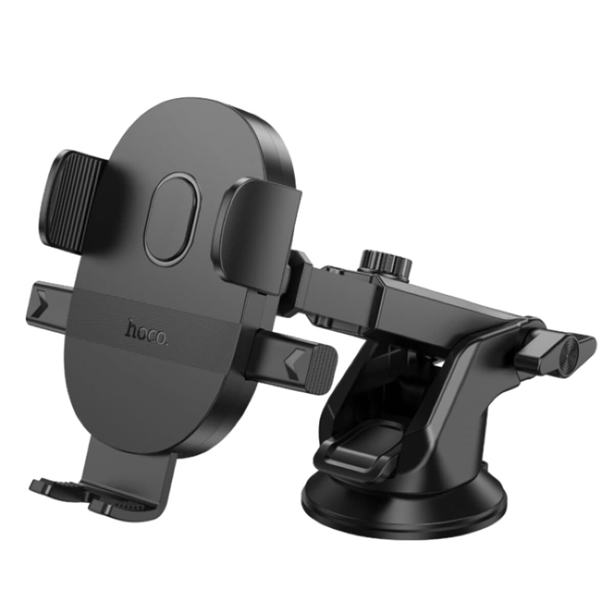 Тримач для телефона автотримач HOCO H19 Mighty one-button car holder center console Black