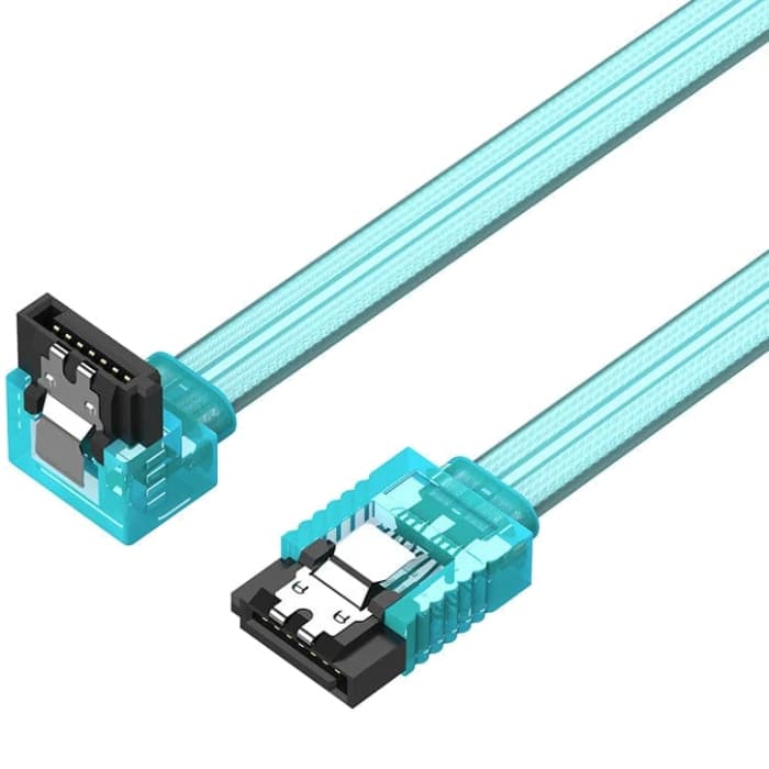 Кабель Vention SATA 3.0 7pin F/F 0.5м L-конектор Blue (KDDSD)